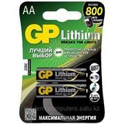 Батарейки GP Batteries Lithium AA (LR6/15LF-2CR2) комплект - 2 штуки, блистер 10/80 фото