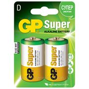 Батарейки GP Batteries Super Alkaline D (LR20/13A-CR2) комплект - 2 штуки, блистер 10/80 фотография