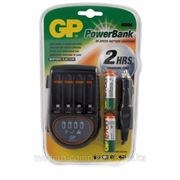 Зарядное устройство GP Premium PB50GS270CARA-2UE4 + 4x270AAH, DC car cord, for 4xAA/AAA, NiMH, Заряд 2-4 часа фотография