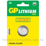 Батарейки GP Batteries Lithium CR2430 (CR2430-C1) комплект - 1 штука, блистер 10/100 фотография