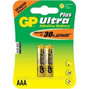 Батарейки GP Batteries Ultra Plus AAA (LR03/24AUP-CR2) комплект - 2 штуки, блистер 10/80 фотография