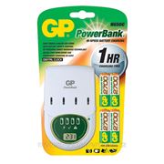 Зарядное устройство GP Premium PB65GS270SARA-2UE4 + 4x270AAH, for 4xAA/AAA, NiMH, Заряд 1 час фотография