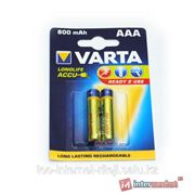 Аккумуляторы Varta AAA (HR03), Longlife Accu NiMH (R2U), 800mAh/1.2V, комплект - 2 штуки [56703-2]