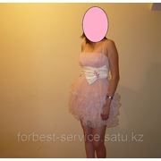 Платье розовое нежное 42-44 ПРОКАТ фото