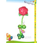Воздушные шары букет роза фольгированная Астана