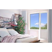 Окно ПВХ пластиковое + балконная дверь. фотография