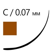 Коричневые ресницы для наращивания Lash&Go 0,07/C/8 mm “Эспрессо“ (16 линий) фотография