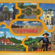 Магнит - пазл Очарование Санкт-Петербурга-желтая рамка, арт. 723/2 фотография
