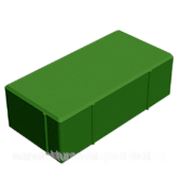 Тротуарная плитка “Кирпичик“ зелёная фото