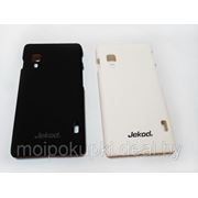 Задняя накладка Jekod для LG L5 ll E450 E455 E460 (чёрная, белая) + плёнка фото