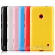 Силиконовый чехол для Nokia Lumia 520 (чёрный, белый, жёлтый, красный) фото