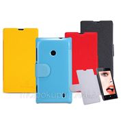 Чехол для телефона Nillkin Fresh для Nokia Lumia 520 (чёрный, красный, жёлтый, голубой) фото