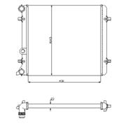 РАДИАТОР ОХЛАЖДЕНИЯ Volkswagen Golf IV / Фольксваген Гольф 4 фотография