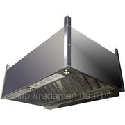 Зонт приточно-вытяжной с коробом 1400х1600х400 фото