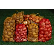 Упаковка для овощей на 30-40 килограмм, красная, фиолетовая, зеленая сетка, доставка, Минск фотография