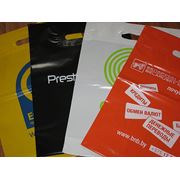 Печать на пакетах ПВД логотипов.