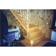 Лестница деревянная изготовление и установка. фото