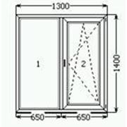 Металлопластиковые окна Next 4k, фурнитура Maco 1300x1400