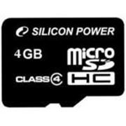 Silicon Power 4 GB microSDHC Class 4 фото
