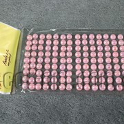 Камешки розовые перламутровые на липучке 8 мм 135 шт 5482 фото