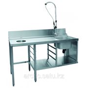 Стол предмоечный СПМП-6-7 для купольных посудомоечных машин фото