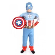 Карнавальный костюм для детей Батик Капитан Америка детский, 38 (152 см) фото