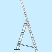 Универсальная трехсекционная лестница Alumet 6315 (15-и ступенчатая) (10.95 м) фото