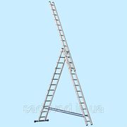 Универсальная трехсекционная лестница Alumet 5313 (13-и ступенчатая) (8.7 м) фото