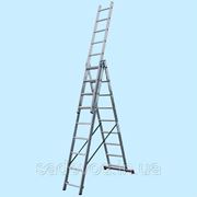 Универсальная трехсекционная лестница KRAUSE Corda 3х9 (9-и ступенчатая) (5.3 м) фото