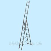 Универсальная трехсекционная лестница KRAUSE Corda 3х10 (10-и ступенчатая) (6.15 м) фотография