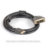 Кабель HDMI to DVI 24+1pin M, 1.8m GEMIX (Art.GC 1420) 1.8 м, золотисті конектори, з 2-ма феритами