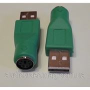 Переходник адаптер штекер USB - гнездо PS2 фото