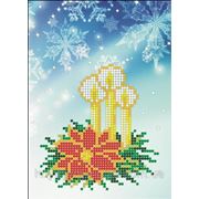 Набор для вышивки бисером Рождественская открытка. Арт. НРк-002 фотография