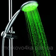 Насадка на душ подсветка для воды 3 цвета улучшенная турбина фотография
