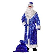 Карнавальный костюм «Дед Мороз», сатин, р. 54-56, рост 188 см, цвет синий