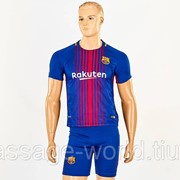 Форма футбольная детская BARCELONA домашняя 2018 (р-р 20-28, возраст 6-14лет, рост 110-155см) фото