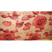 Крафт бумага декоративная “Роза“ фото