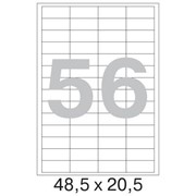 Офисные этикетки 48.5 x 20 mm, на листе 56шт (100 листов в пачке)