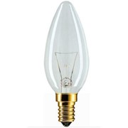 Лампа накаливания 25W/B35/CL/Е14 свеча прозрачная Philips