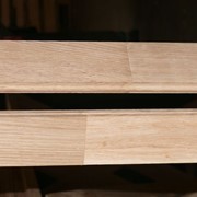 Половая доска срощенная дубовая, продукция из древесины, обрезная доска.