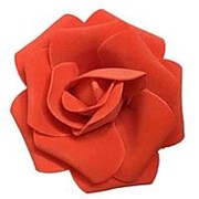 Декор свадебный Роза красная 12см фотография