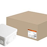 Распаячная коробка ОП 100х100х55мм, крышка, IP54, 8вх. TDM фото