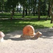Парковая скульптура Улитка с грибами