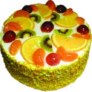 Торт “Бисквитно-фруктовый“ фото