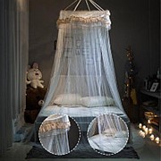 Принцесса Висячие круглые кружевные навесы Кровать Сетка Comfy Студент Dome Москитная сетка с насекомыми фотография