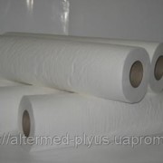 Медицинские бумажные простыни, белые, ширина-55см, длина-100м, линия отрыва 11 см (двухслойная 100% целюлоза) фото