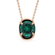 Золотая подвеска с изумрудом фото