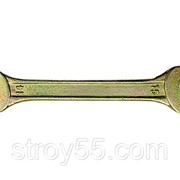 Ключ рожковый, 8 х 10 мм, желтый цинк// СИБРТЕХ фотография