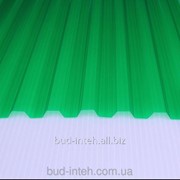 Шифер ПВХ Трапеция Зеленый (Salux W 70/18 мм, 1.8*0.9 м)