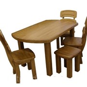 Обеденный комплект МАША И МЕДВЕДИ (стол, стулья,табурет) фото